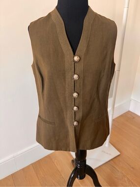 Ann Taylor Petite Linen blend size 12p  vintage minimalist